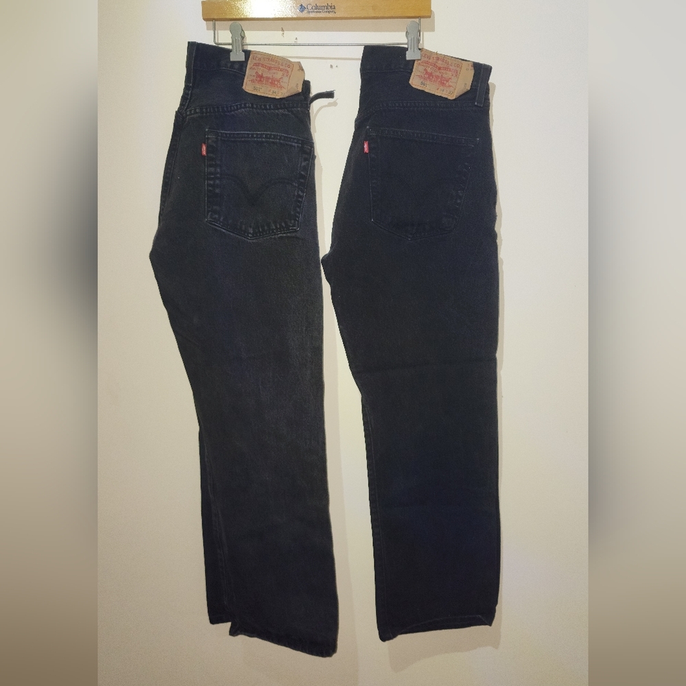2x Men's Vintage Levi's 501 Black W34 L32